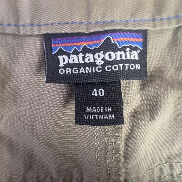Patagonia Shorts Mens 40 Brown Khaki Organic Cotton Nylon Hiking Outdoor Casual - Picture 4 of 9